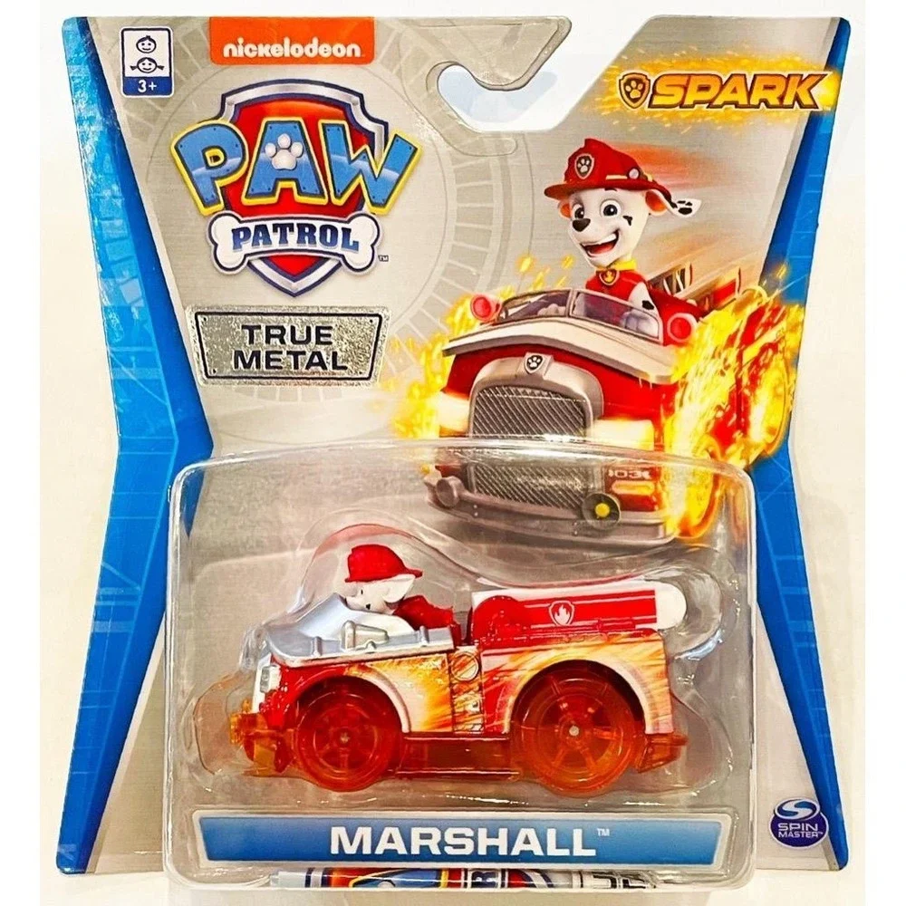 New Paw Patrol Spark True Metal Marshall 1:55 Die Cast Toy Car